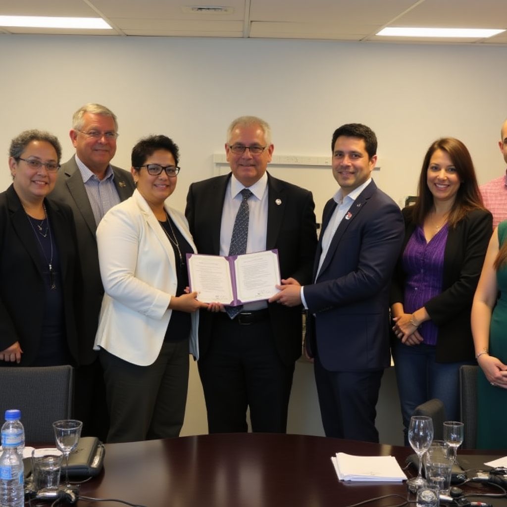 Firma de acuerdo internacional